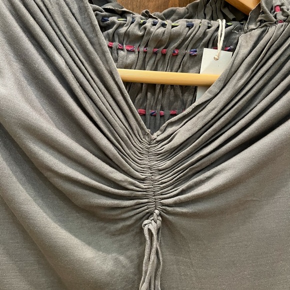 New Boho Grey quilted back long sleeve tunic - Picture 9 of 14